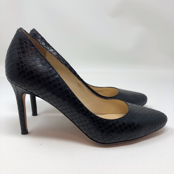 Cole Haan | Shoes | Cole Haan Black Snakeskin Heels Size 6 | Poshmark